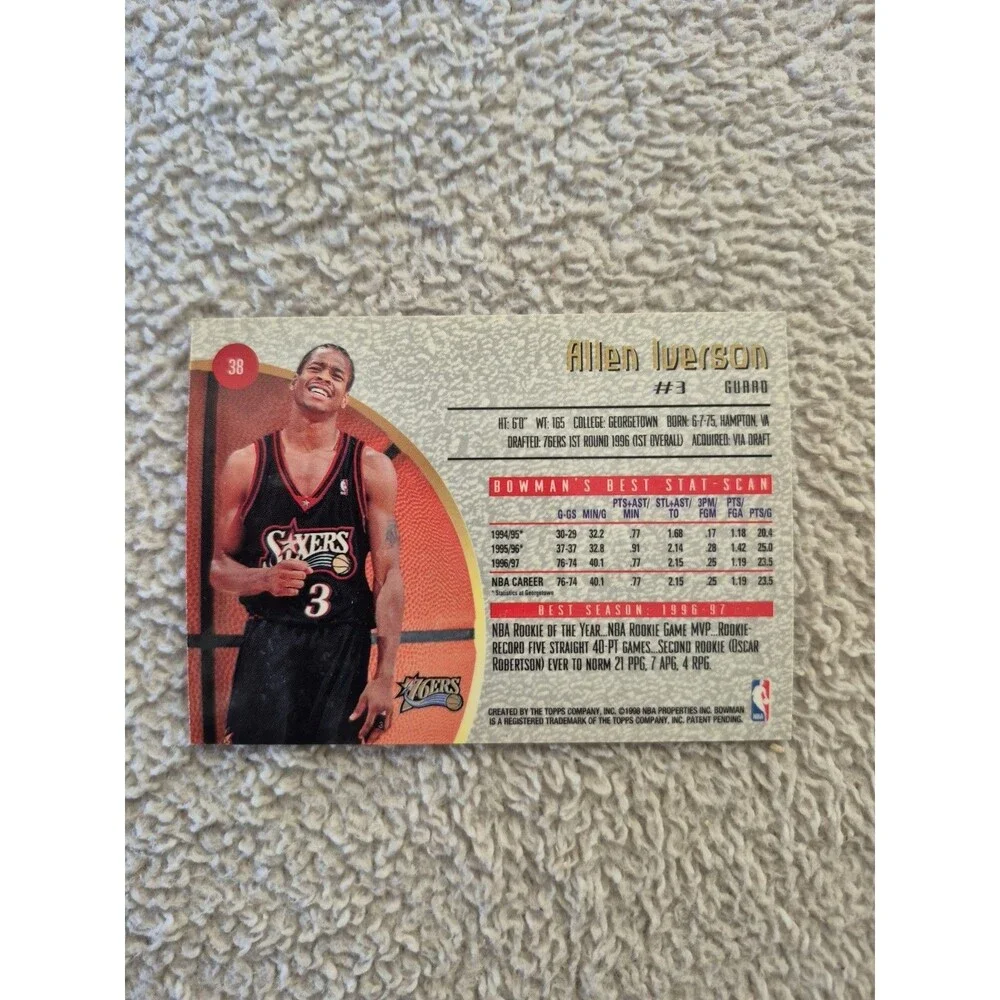 1990s NBA Basketball Card Lot Allen Iverson Rodman Kukoc Bulls Hoops Bowmans...